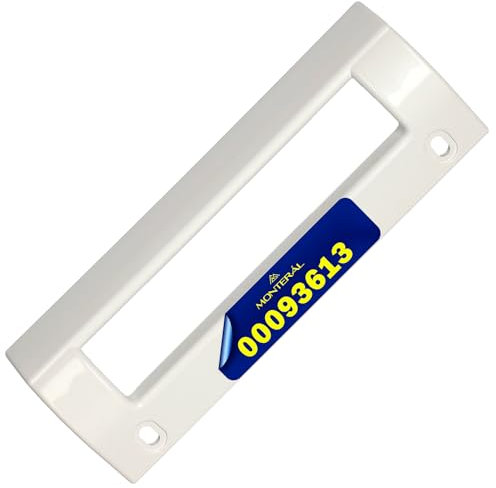 MONTERAL Maniglia Frigorifero e Congelatore Fori di Montaggio 160 mm Dimensioni 196 x 72 mm con Codice Originale 00093613 093613 per Bosch per Siemens - Garanzia di 10 Anni