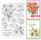 GLOBLELAND 5.83x8.27 Zoll Lilie Bibel Transparente Silikonstempel Blumen Klare Stamps Blumen Silikonstempel Für Kartengestaltung DIY Prägung Journaling