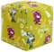 Decorative Door Stopper, Weighted Fabric Door Stopper with Handle, Heavy-Duty Square Door Floor Stop for Bedroom, Living Room, Interior, Doors (Bear)