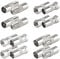 TV Aerial F/T Plug Type Male to Female Coaxial Cable Connectors - 16Pcs RF Cable Coupling Socket Adapter for Satellite, TV, Audio Video