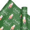 43CMx6M Christmas Wrapping Paper Roll Naughty, Funny Santa Christmas Gif t Wrap Birthday Gif t Wrap Sheets for Birthday, Party Storage Festive Decoration