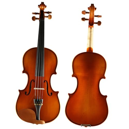 Geige Handgemachte Violine Aus Massivholz, Professionelle Qualität, Für Anfänger Und Erwachsene(1/16)