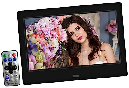 QUMIIRITY Marco Digital Publicitario con Reproductor De Pantalla Led De Compatible con USB y Tarjeta para Imágenes y Vídeos
