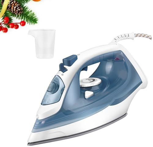2400W Bügeleisen, Dampfbügeleisen Hemdenbügler Automatische Abschaltung Reisebügeleisen Mit 350ML Wassertank, 5 Einstellbare Temperatur, Selbstreinigungs Funktion