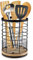 Velicber Grand Porte Ustensiles Cuisine Noir Rotatif à 360° Métal Pot Support à Ustensile Rond Rangement Couteaux de Cuisine, 13.5*18.6 cm, pour Cuillère Fourchette Baguettes Couteau Fourchettes