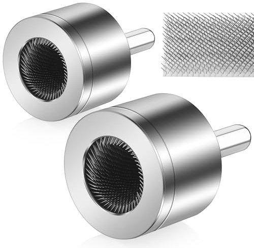 Huiguli 2Pcs limpiador de tubos de cobre, 15 + 22 mm limpiador de tubos para taladros, Herramienta de limpieza reemplazable con cerdas finas de acero, Para limpiar tubos de cobre antes de soldar