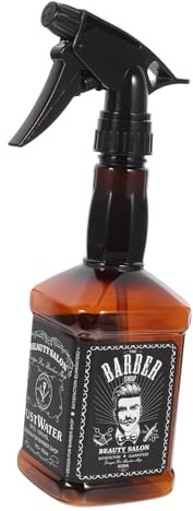 DEARMAMY 650ml Brown Plastic Spray Bottle for Hair by Salon Use | Leak-proof Reusable Bottle, Portable Tight Seal, Refillable Container for Storage Water and Flowers