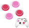 Crazy DIY - Tappi per impugnatura per controller PS4, PS5, Xbox, Switch Pro Switch 2, in silicone, 4 pezzi, con puntini e borchie, colore: rosa