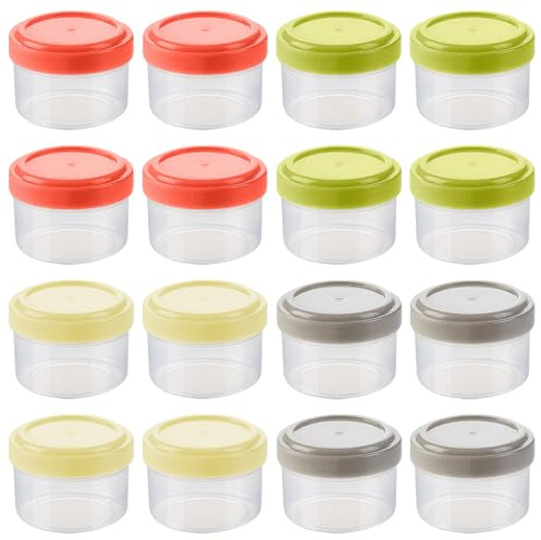 WZHHDM Mini Storage Containers with Lids, 16pcs Mini Condiment Containers