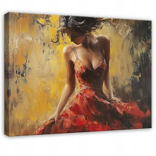 WallArena Leinwand Bilder 60x40 cm | Frau, Leinwandbilder, Bild auf leinwand, Format: 60x40 cm (BxH) - einteilig auf Canvas Leinwand. Das Leinwand Bilder