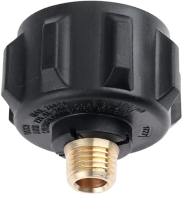 QCC1 Propan-Adapter aus massivem Messing, Gasreglerventil, 1/4 Zoll Außengewinde