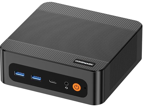origimagic N4 Mini PC : Ryzen 9 6900HX jusqu'à 4,9 GHz, 32 Go DDR5, 1 to SSD PCIe 4.0, Wi-FI 6E, Double LAN Gigabit, Triple Affichage 4K. Parfait pour Entreprise, Bureau et Maison.
