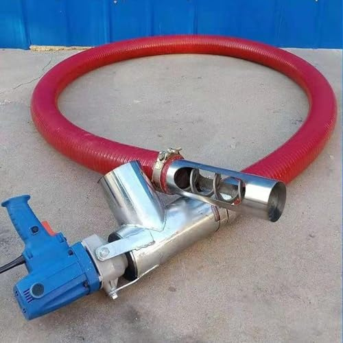 ZenSeFarin Máquina Portátil De Succión De Granos, Sinfín De Bajo Ruido, Transportador De Tornillo Eléctrico para Granos, Cemento, Arena Y Polvo | Uso Doméstico Y Agrícola 1.5 M