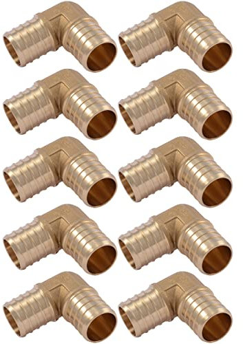 SharkBite UC260LFA10 1 90 Degree Elbow PEX Barb Fitting (10-Pack), 10 Pack