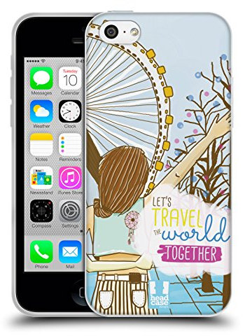 Head Case Designs Brunette My Bff Cases Soft Gel Case Compatible With Apple iPhone 5c