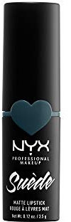 NYX Professional Makeup Lippenstift - Suede Matte Lipstick, superleichter & pudriger Lippenstift, intensiv mattes Finish, 3,5 g, Ace 22