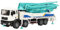 Zerodis 1:55 Mini Concrete Pump Truck Toy, Alloy Engineering Construction Equipment Model for Kids and Collections
