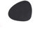 LindDNA Glasuntersetzer Curve Recyceltes Leder Doppelseitig Rot-Schwarz, Maße: 11cm x 13cm, 983502
