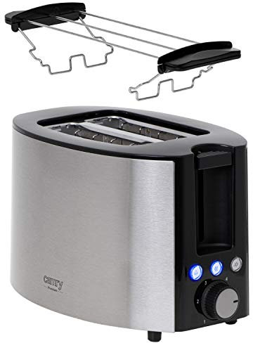 ADLER Camry Toaster 2 Scheiben, 850 W, Bräunungsstufenregler & Stop-Taste
