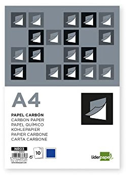 Liderpapel Kohlepapier, Blau, DIN A4, 10 Blatt