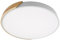 LEDKIA LIGHTING - Plafón LED para Cocina, Comedor, Habitación, Baño 36W Circular Madera Ø500 mm | Temperatura de Color Seleccionable CCT | Luz Cálida, Neutra, Fría | Fácil Instalación, Blanco, Metal