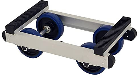 Aluminium Dolly Trolley with Rubber Wheels, Heavy Duty Furniture Dolly, Piano Moving Dolly, Capacity 550kg