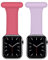COHOLL 2 Pack Schwesternuhr Fob für Apple Watch 38/40/41/42/44/45mm, Krankenschwester Silikon Brosche, Krankenschwester, Arzt, Infektionskontrolle Design für iWatch Series SE/8/7/6/5/4/3/2/1