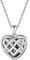 PROSILVER Damen personalisiert Keltischer Knoten Medaillon zum Öffnen mit Bild 925 Silber aufklappbar Herz Anhänger Halskette Foto Amulett Schmuck für Muttertag Valentinstag