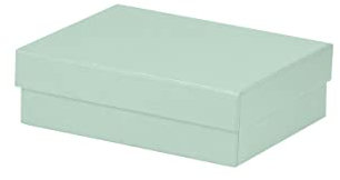 Rössler Geschenkbox mit Deckel | Box mit Deckel | Geschenkbox Geburtstag | Karton mit Deckel | Geschenk Box | Geschenkkarton mit Deckel | Maße: 140x190x60mm | Farbe: Grün | Mint