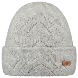 Barts Damen Beanie Bridgey Strickmütze mit Lochmuster 0252 Heather Grey 02