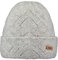 Barts Damen Beanie Bridgey Strickmütze mit Lochmuster 0252 Heather Grey 02