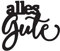 Mundart Stempel Stanzschablone Deutsche Text alles Gute
