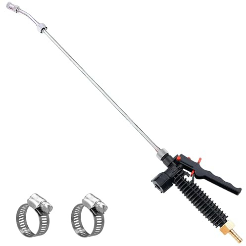 Universal Sprayer Wand, 29 Inches, Stainless Steel, Shut Off Valve (3/8 Barb)