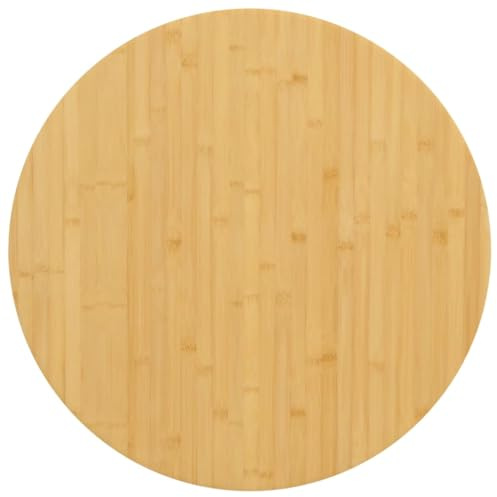 vidaXL Tischplatte Ø70x2,5 cm Bambus