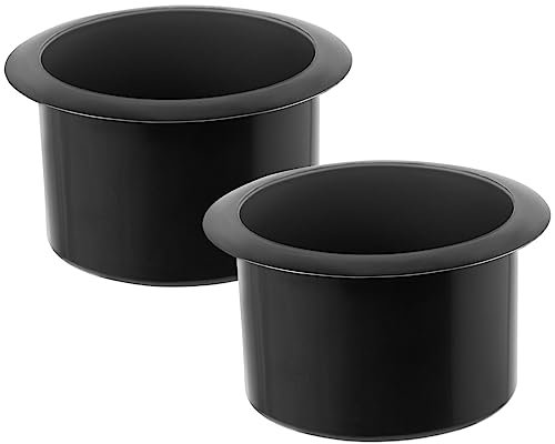 BESTonZON 2PCS Black Plastic Recliner-Handles Replacement, Cup Holder Insert for Boat Sofa Couch Recliner Poker Table, 9I1751N084VFAI