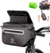 WHEEL UP Lenkertasche Fahrrad 4.5L Wasserdicht ebike fahrradtasche vorne Handyhalterung mit Wasserflaschenhalter Schnellspanner Lenkeradapter