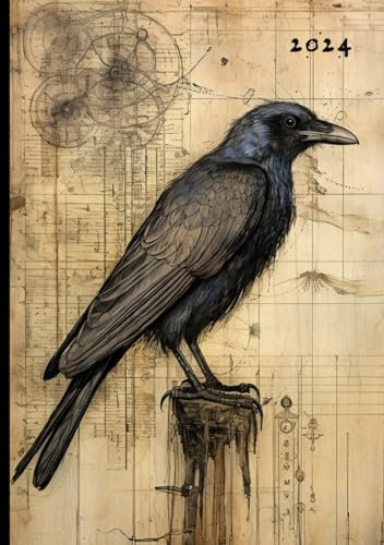 2024 Witch Planner: Weekly + Monthly Datebook, Witchy Illustrations, Moon Phases, Holidays, Grimoire Pages, Tarot Readings, Journal Paper