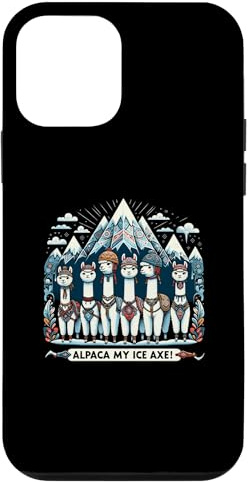 iPhone 12 mini Funny Alpaca My Ice Axe Llama Winter Ice Climbing Case