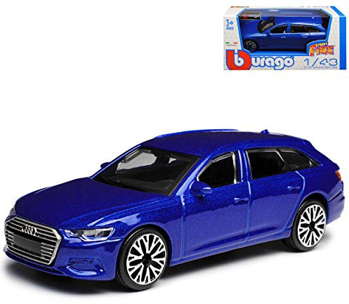 Generisch A*u*d*i A6 C8 Avant Kombi Blau Modell Ab 2018 1/43 Burago Modell Auto