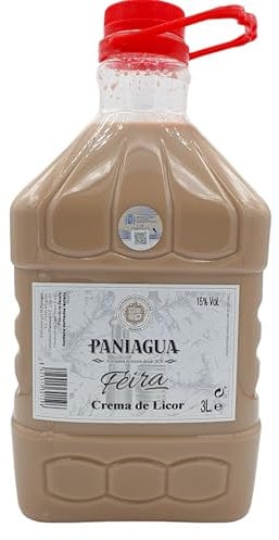 Crema de Licor Paniagua - Garrafa Pet de 3 Litros de Crema de Licor de Orujo - Crema Licor Artesanal