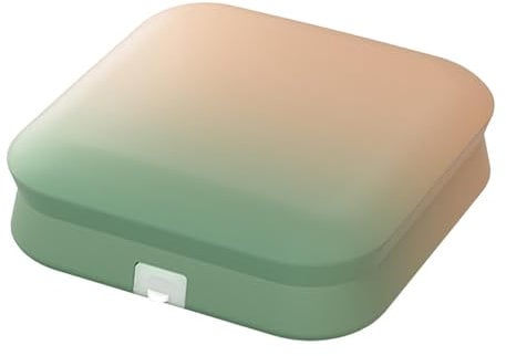 Hard Lens Contact Lens Cleaner, Portable Contact Lens Cleaning Box, Contact Lens Washer with Mirror, Ultrasonic Contact Lens Cleaner with USB Charger, Small & Portable, Fit Disposal Soft Lens, Hard