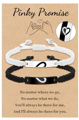 VU100 Partner Armbänd Geschenk für Paar Valentinstag Geschenke für Sie und Ihn Pärchen Armband Paar Armbänd Weihnachten Geburtstag Jahrestag Geschenk für Freund Freundin Ehemann Frau Freunde Familie