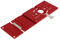 TOOLCOOL Binario quadrato per sega circolare da 340 mm, compatibile con guida DeWalt (rosso)