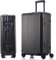 yewjog Koffer Handgepäck · Hartschalen in 100% Aluminium · Trolley Reisegepäck · Reisekoffer mit 4 Doppelräder · TSA Zahlenschloss (Schwarz, XL)