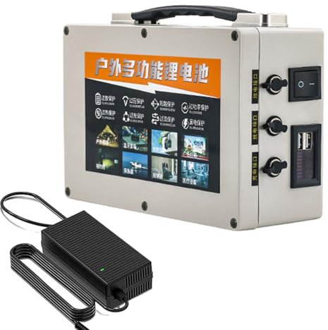 HJGHY 12V 10Ah 15Ah 20Ah 30Ah Outdoor Portable Power Supply 12V Fish Finder Lithium Li-ion Battery for Fish Finder Outdoor Lighting Audio Monitoring Replacement Battery,12V,20Ah