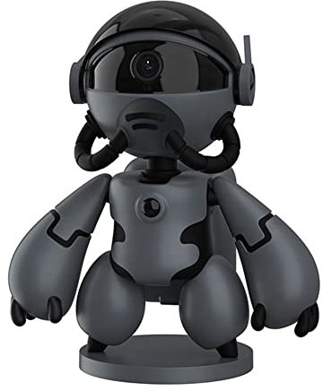 Aiciyimo 1080P Astronaut Robot Home Webcam IP Wifi Wireless Baby Security Camera with Night Vision Noise Reduction(Black)