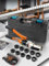 AMZCNC Profi Presszange V-Kontur Und M-Kontur, für Kupferrohr, Kohlenstoffstahlrohr Und Edelstahlrohr Backeneinsätze V12 V15 V18 V22 V28 Und M12 M15 M18 M22 M28 incl
