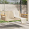 XINCXIN Hängebank, balkonbank loungesofa Outdoor Bank Garten sitzbank Balkon Outdoor Geeignet für Patio Yard Balcony Porch Beige 109x62x40 cm Poly Rattan