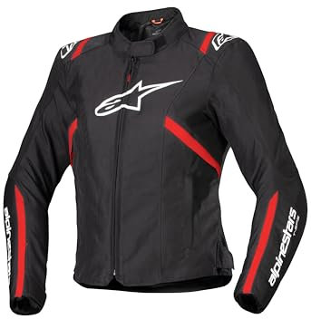 Alpinestars Stella T-SPS V2 WP Nero Rosso Bianco Donna Tessuto Moto Giacca, M