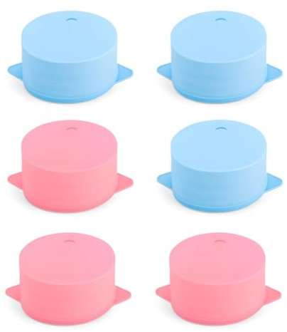 SHENGYIG 6 Tapas de Silicona Elásticas para Tazas - Reutilizables, Herméticas - Ideal Tazas Café, Té, Yogur, Vasos - Ajuste Universal 8-12 cm - Cocina, Oficina - Sin BPA